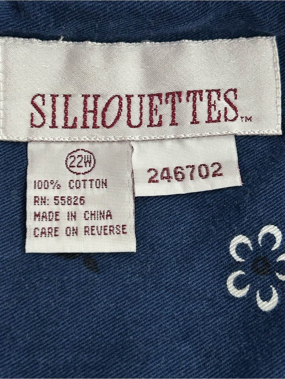 Silhouettes Women’s Size 22W Printed
Sleeveless Shift dress Blue 100% Cotton - Picture 12 of 13